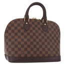 LOUIS VUITTON Damier Ebene Alma Hand Bag N51131 LV Auth 187482V-1