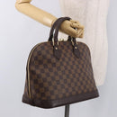 LOUIS VUITTON Damier Ebene Alma Hand Bag N51131 LV Auth 187482V-22