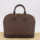 LOUIS VUITTON Damier Ebene Alma Hand Bag N51131 LV Auth 187482V-12