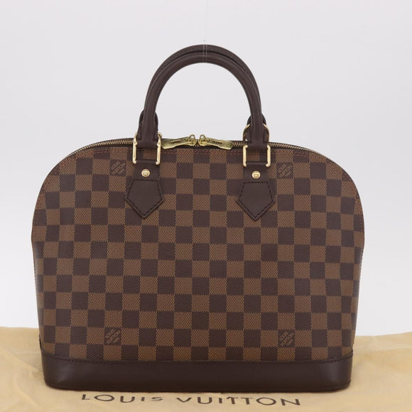 LOUIS VUITTON Damier Ebene Alma Hand Bag N51131 LV Auth 187482V