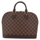 LOUIS VUITTON Damier Ebene Alma Hand Bag N51131 LV Auth 187482V-2