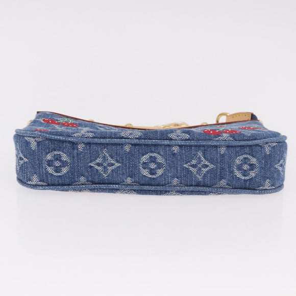 LOUIS VUITTON Monogram Denim Cherry Pochette Accessoires M13994 LV Auth 187483SM