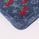LOUIS VUITTON Monogram Denim Cherry Pochette Accessoires M13994 LV Auth 187483SM-16
