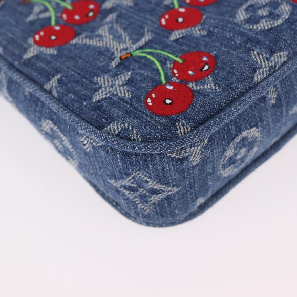 LOUIS VUITTON Monogram Denim Cherry Pochette Accessoires M13994 LV Auth 187483SM