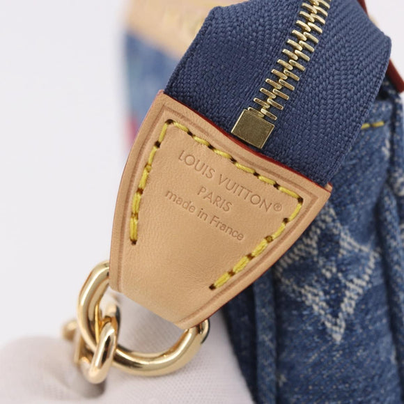 LOUIS VUITTON Monogram Denim Cherry Pochette Accessoires M13994 LV Auth 187483SM