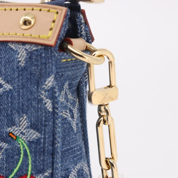 LOUIS VUITTON Monogram Denim Cherry Pochette Accessoires M13994 LV Auth 187483SM