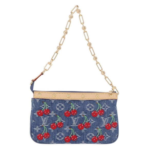 LOUIS VUITTON Monogram Denim Cherry Pochette Accessoires M13994 LV Auth 187483SM