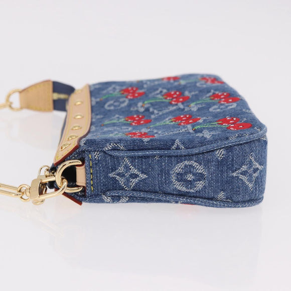 LOUIS VUITTON Monogram Denim Cherry Pochette Accessoires M13994 LV Auth 187483SM