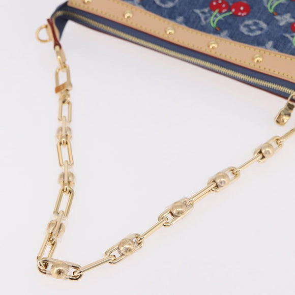 LOUIS VUITTON Monogram Denim Cherry Pochette Accessoires M13994 LV Auth 187483SM