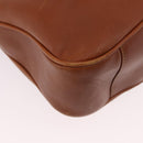 GUCCI Bamboo Shoulder Bag Leather 2way Brown Gold 001 0166 1638 Auth 187484-10