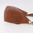 GUCCI Bamboo Shoulder Bag Leather 2way Brown Gold 001 0166 1638 Auth 187484-3