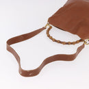 GUCCI Bamboo Shoulder Bag Leather 2way Brown Gold 001 0166 1638 Auth 187484-9