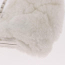 CHANEL Matelasse Chain Shoulder Bag Bore White Silver CC Auth 187487SAM-16