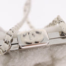 CHANEL Matelasse Chain Shoulder Bag Bore White Silver CC Auth 187487SAM-18