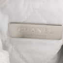 CHANEL Matelasse Chain Shoulder Bag Bore White Silver CC Auth 187487SAM-19