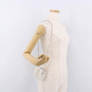 CHANEL Matelasse Chain Shoulder Bag Bore White Silver CC Auth 187487SAM-22