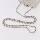 CHANEL Matelasse Chain Shoulder Bag Bore White Silver CC Auth 187487SAM-7