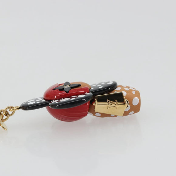 LOUIS VUITTON LV x YK Porte Cles Vivienne Charm metal M01145 Auth 187490SM