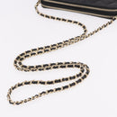 CHANEL Matelasse Chain Shoulder Bag Calf Skin Black Gold CC Auth 187491SAM-7