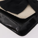 CHANEL Choco Bar Chain Shoulder Bag Lamb Skin Black Gold CC Auth 187494SAM-15