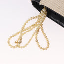 CHANEL Choco Bar Chain Shoulder Bag Lamb Skin Black Gold CC Auth 187494SAM-20