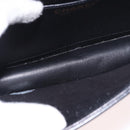 CHANEL Choco Bar Chain Shoulder Bag Lamb Skin Black Gold CC Auth 187494SAM-11