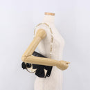 CHANEL Choco Bar Chain Shoulder Bag Lamb Skin Black Gold CC Auth 187494SAM-27