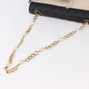 CHANEL Choco Bar Chain Shoulder Bag Lamb Skin Black Gold CC Auth 187494SAM-7