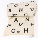 CHANEL Matelasse Chain Hand Bag Canvas White Silver CC Auth 187495V-10