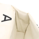 CHANEL Matelasse Chain Hand Bag Canvas White Silver CC Auth 187495V-18