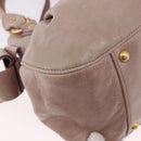 Miu Miu Handtas Leer 2-weg Roze Goud Auth 187497-17