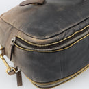 PRADA Handtas Leer 2-weg Beige Goud Auth 187498A-17