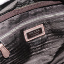 PRADA Handtas Leer 2-weg Beige Goud Auth 187498A-20
