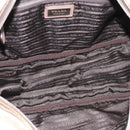 PRADA Handtas Leer 2-weg Beige Goud Auth 187498A-11