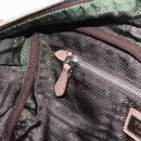 PRADA Handtas Leer 2-weg Beige Goud Auth 187498A-23