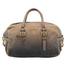 PRADA Handtas Leer 2-weg Beige Goud Auth 187498A-13