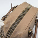 PRADA Handtas Leer 2-weg Beige Goud Auth 187498A-6