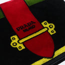 PRADA Shoulder Bag Velor Black Gold Auth 187500V-14