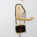 PRADA Shoulder Bag Velor Black Gold Auth 187500V-22