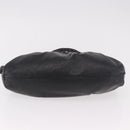 FENDI Celeria Shoulder Bag Leather Black Silver Auth 187501A-5