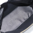 CELINE Macadam Canvas Hand Bag PVC Leather Black Gold Auth 187503A-10