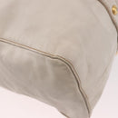Miu Miu Hand Bag Leather Ivory Gold Auth 187504A-15