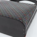 BOTTEGA VENETA INTRECCIATO Hand Bag Leather Black Gold Auth 187505V-14