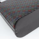 BOTTEGA VENETA INTRECCIATO Hand Bag Leather Black Gold Auth 187505V-9