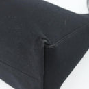 FENDI Mamma Baguette Shoulder Bag Cotton jersey Black Silver Auth 187506V-15