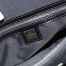 FENDI Mamma Baguette Shoulder Bag Cotton jersey Black Silver Auth 187506V-17