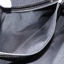 FENDI Mamma Baguette Shoulder Bag Cotton jersey Black Silver Auth 187506V-21