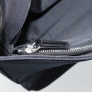 FENDI Mamma Baguette Shoulder Bag Cotton jersey Black Silver Auth 187506V-22