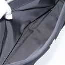 FENDI Mamma Baguette Shoulder Bag Cotton jersey Black Silver Auth 187506V-24