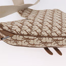 Christian Dior Trotter Canvas Saddle Shoulder Bag Beige Silver Auth 187508SAM-13